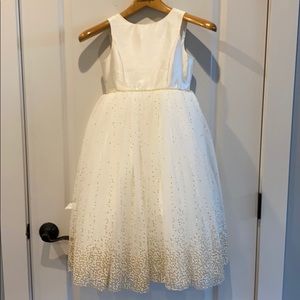 Off white flower girl dress